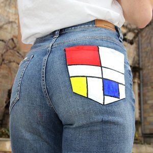 Handpainted Denim Jeans